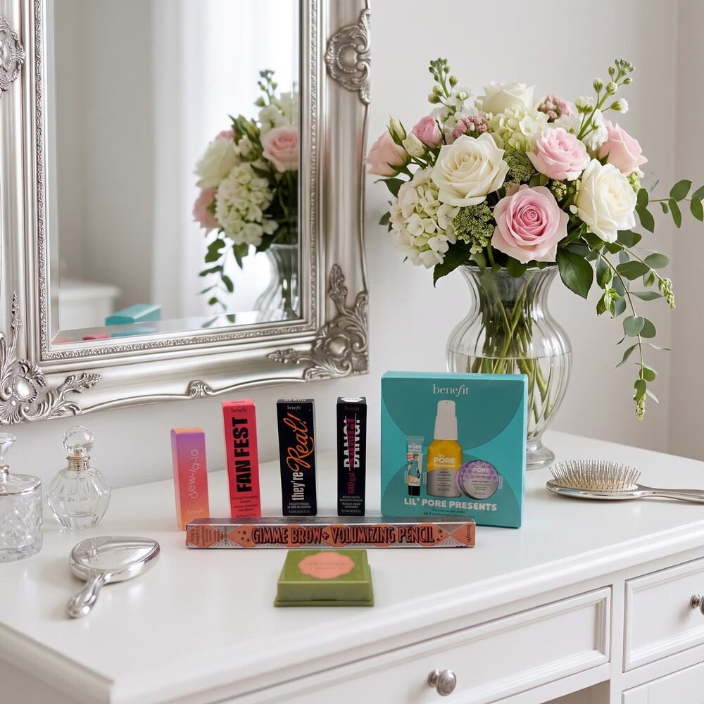 9 piece - Benefit Cosmetics Makeup & Skincare Bundle NIB